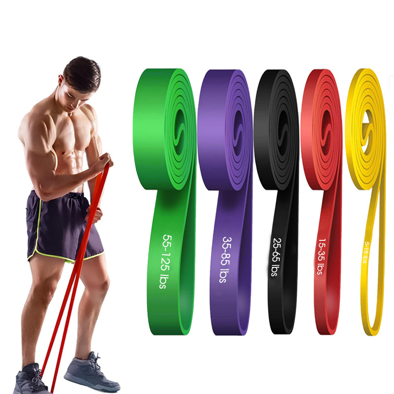 Yoga Fitness Resistance Band - 5개입 저항 밴드 세트 TPE 피트니스