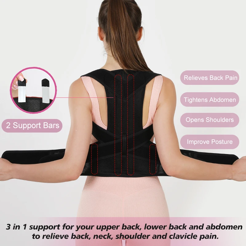 VBOSi 여성용/남성용 조절 가능한 스포츠용 허리 지 - Posture Corrector Back 리뷰 및 가격